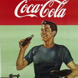 Chapa decorativa retro Coca Cola