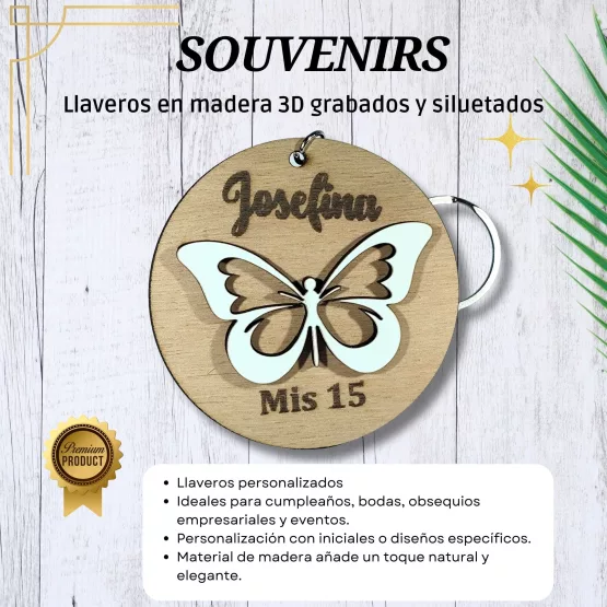 Llaveros personalizados, souvenirs, eventos